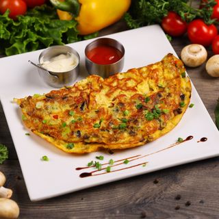 Омлет с овощами