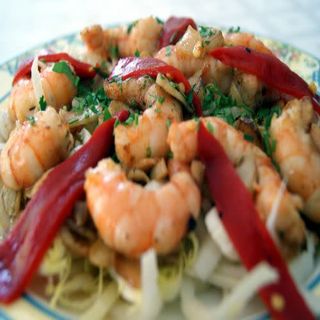 Ensalada Templada De Endivias Y Gambas