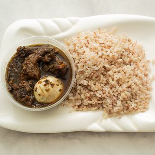 Ofada rice & sauce