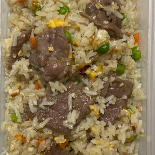 arroz frito con ternera