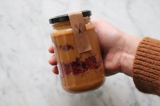 Bolo no pote Red Velvet com Doce de Leite