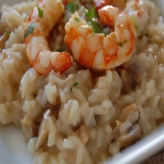 Risotto De Verduras Con Gambas