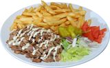 Shaorma la farfurie cu carne pui