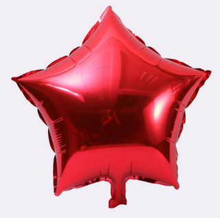 Фольга зірка червоний