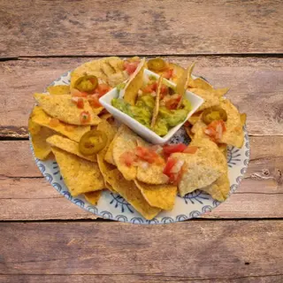 Centro De Guacamole Con Totopos
