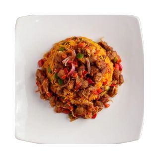 Jollof Rice and Asun