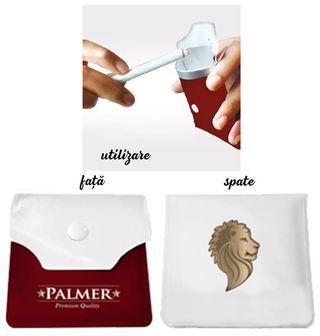 Scrumiera de buzunar Palmer White and Red