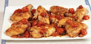 Pollo con salsa piccante