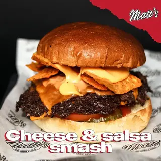 Cheese & Salsa Smash Ostry