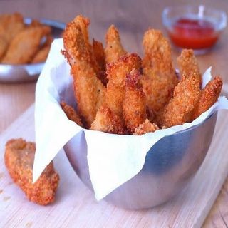 Menú Niños Pollo Rebozado.