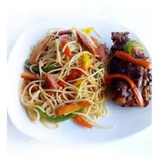 Royal Special Stir Fry Spaghetti And Chicken Sauce