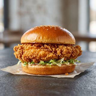Hamburguesa De Pollo Crujiente