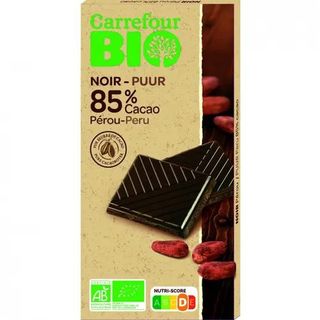 Chocolate Negro 85% Cacao Peru Carrefour Bio 100 Gr.