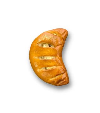 Drożdżówka z twarogiem i rodzynkami