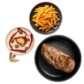 Ensaladilla, patatas y lomo