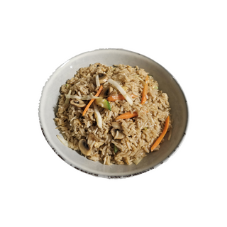 Arroz frito con verduras