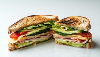 Toast crudo e sottiletta