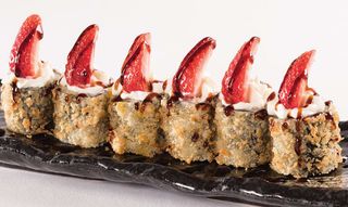 Hosomaki brasiliano con fragole