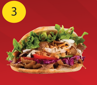 Panino kebab menu