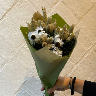 Ram de flor seca de color blanc 1 Ud.