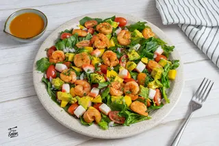 84.Sartén De Mariscos Y Verduras Mixtas