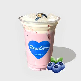 Blue berries jasmine milk tea