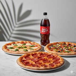 Menú 3 Pizzas
