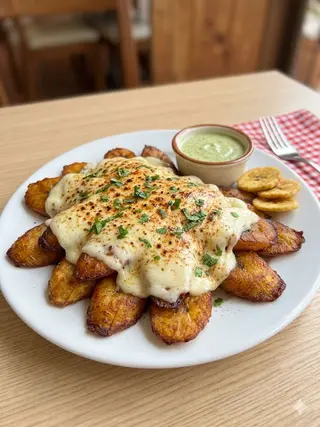 Maduritos fritos con queso