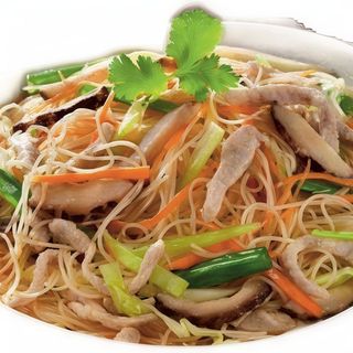 Fideos de arroz fritos