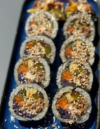 Kimbap z wołowiną
