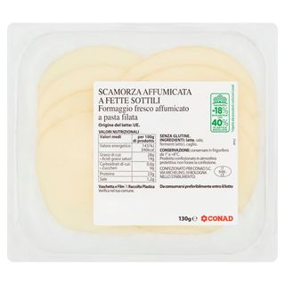 Scamorza affumicata fette Conad take away