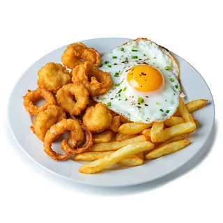 P-5 Calamares con patatas y huevo frito