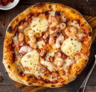 Pizza De Gambas (32 Cm.)