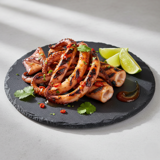 Tentacule de calamar cu sweet chili