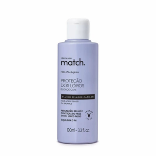 Match. Fluido Selador Capilar Proteção dos Loiros, 100ml 