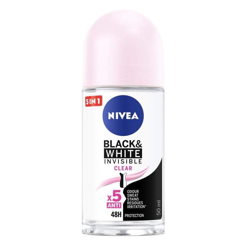 Nivea Anti-Perspirant Deodorant Roll For Women Invisible Black & White 50Ml