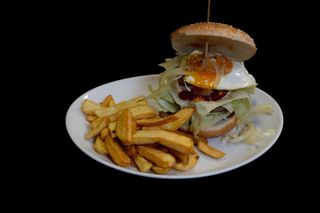 Panino con hamburger filusè