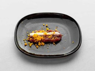 Tartare tonno, stracciatella