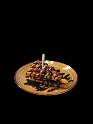 Vafli sa bananom, Nutelom i pistacijama