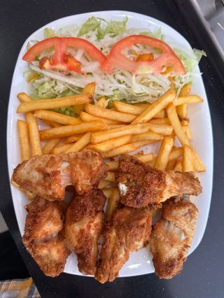 Menú Plato De Alitas De Pollo
