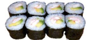 30. Maki De Langostino Y Aguacate (8 Uds.)