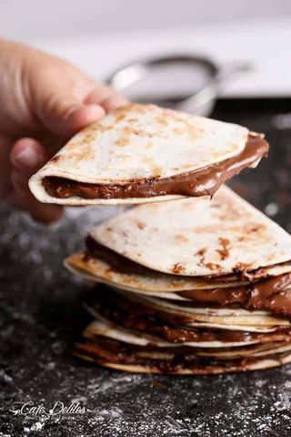 Tortillas alla Nutella