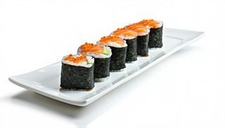 Uramaki sake avocado black - 4 pezzi
