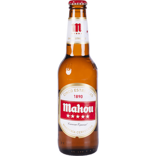 Cerveza Mahou 5 Estrellas botella 33cl.