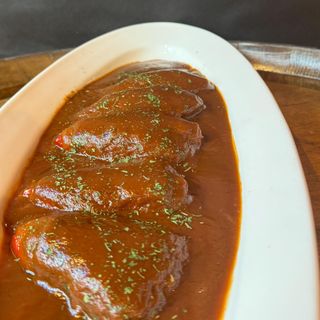 Pimientos Rellenos De Txangurro . 3 unidades