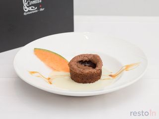 Fondant De Chocolate Y Helado De Vainilla