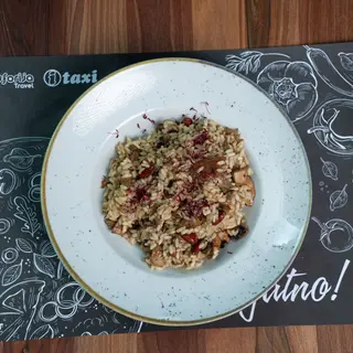 Rižoto sa četiri vrste pečuraka