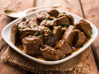 99. Пържено телешко месо (600г)