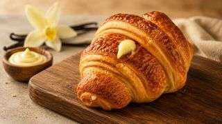 Croasant crema de vanilie
