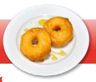 136-Manzana frita con miel líquido (2 Ud.)